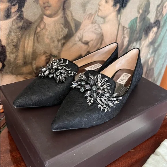 Badgley Mischka Women's Mandy Loafer Flat - New in Box - Size 6 - Picture 9 of 14